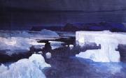 Alexeievtch Borissov Glaciers,Kara Sea oil on canvas